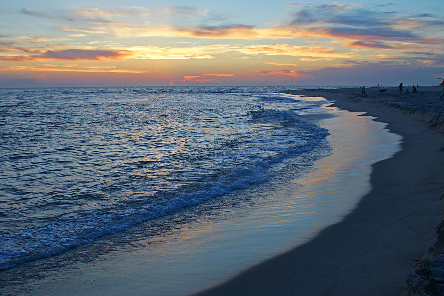 Sunset And Blue Shoreline Cape May Photograph