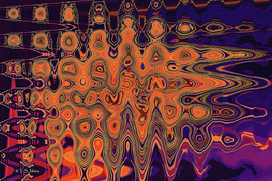 Sunset And Clouds Abstract Digital Art by Tom Janca