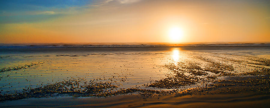 Sunset and Tidal Flats Photograph by Allan Van Gasbeck