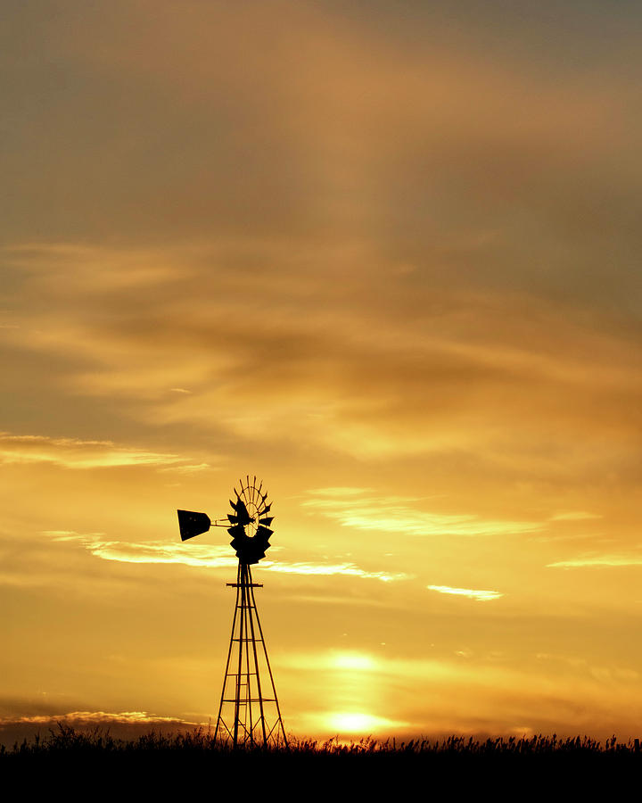 Sunset and Windmill 12 Photograph by Rob Graham