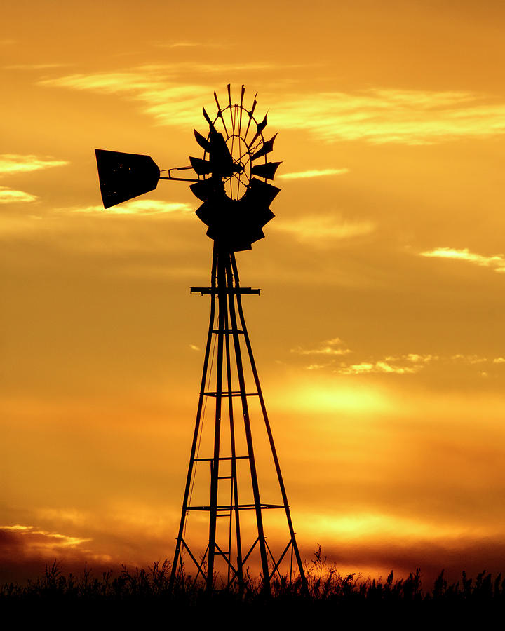 Sunset and Windmill 15 Photograph by Rob Graham