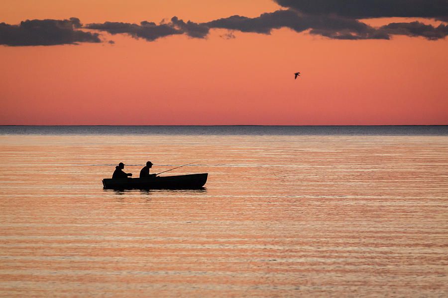 Sunset Anglers Photograph by Jeffrey Ewig