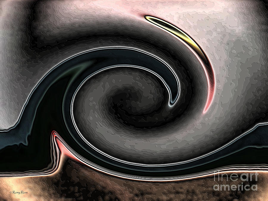 Sunset Apocalypso Wave With Fierce and Dark Intent Digital Art by Roxy Riou