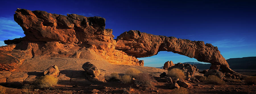 Sunset Arch Pano Photograph by Edgars Erglis