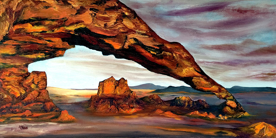 Sunset Arch Painting by Terry R MacDonald