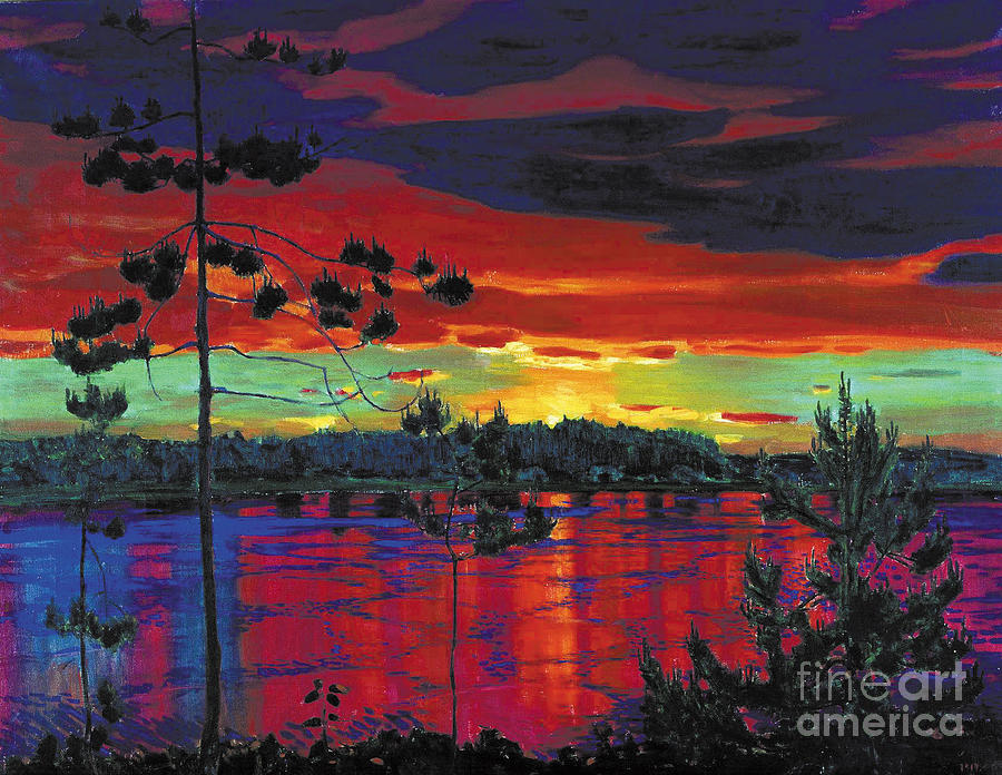 Sunset Painting by MotionAge Designs