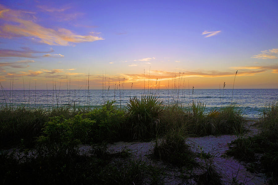 Sunset At Barefoot Beach Preserve In Naples, Fl Photograph By Robb Stan