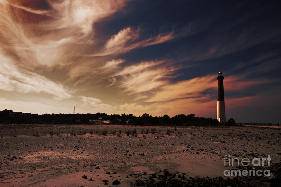 Architecture Photograph - Sunset at Barnegat Light by Tom Gari Gallery-Three-Photography