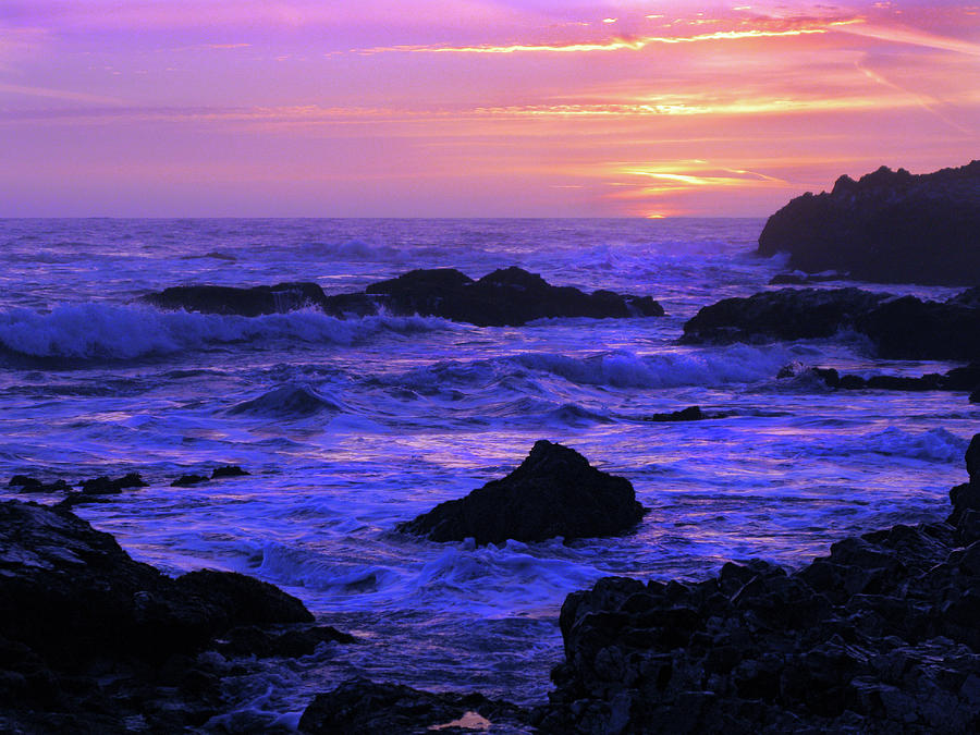 Sunset at Bean Hollow State Beach, Pescadero, California Photograph by Kathy Anselmo Sunset at Bean Hollow State Beach, Pescadero, California Photograph by Kathy Anselmo