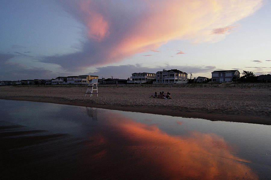 Sunset at Bethany Beach 8395 Photograph by Raymond Magnani