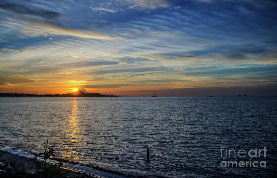 Sunset At Bophut Bay Photograph by Michelle Meenawong