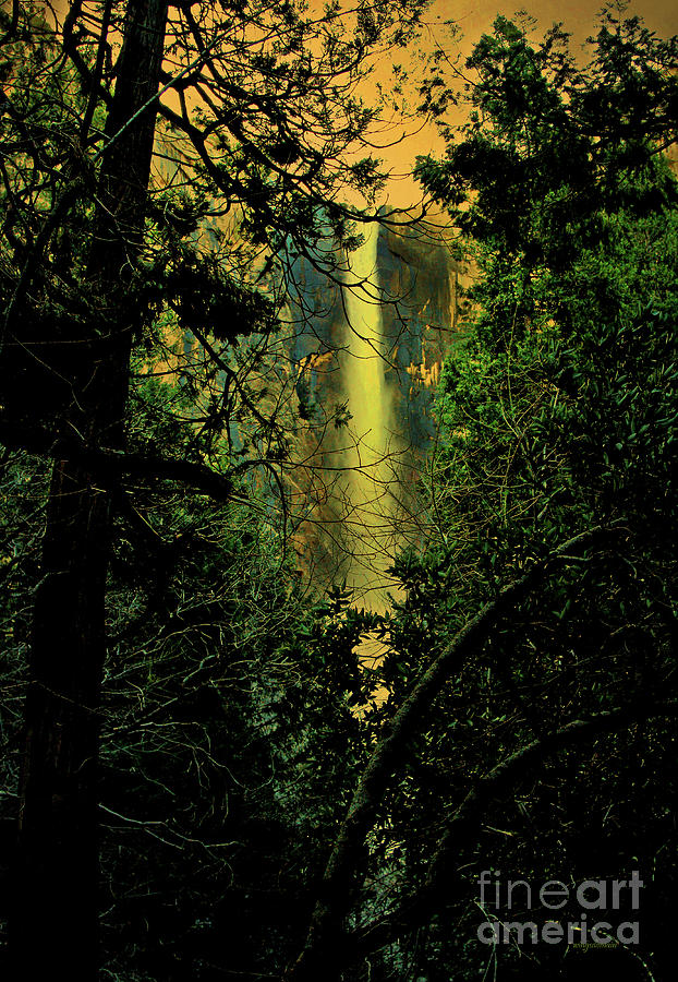 Yosemite National Park Photograph - Sunset At Bridalveil Fall by Wingsdomain Art and Photography