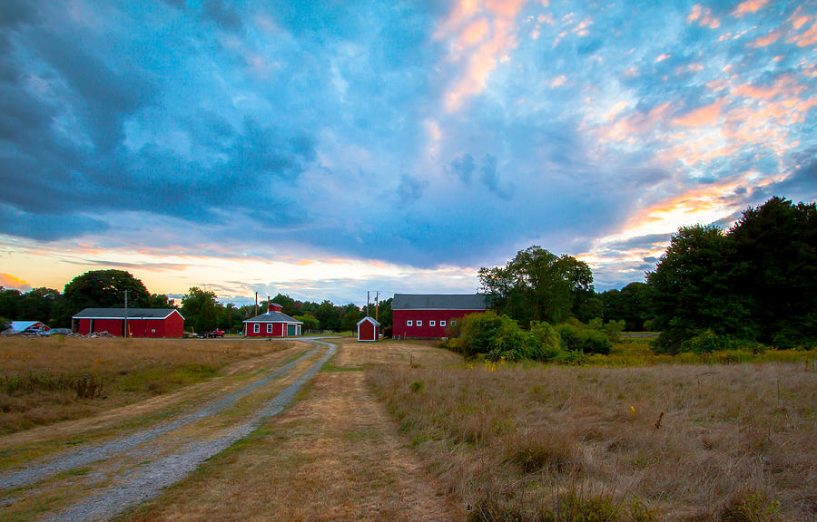 Sunset at Brookwood Community Farm Photograph by Brian MacLean