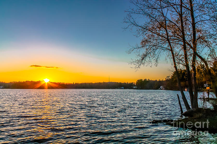 Sunset at Canobie Lake 1 Photograph by Claudia M Photography