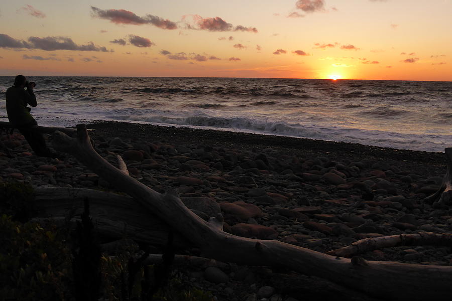 Sunset at Cap Rouge Photograph by Joel Deutsch