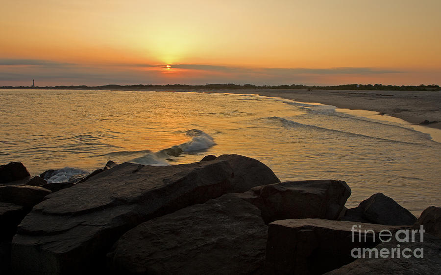 Sunset Photograph - Sunset at Cape May by Robert Pilkington