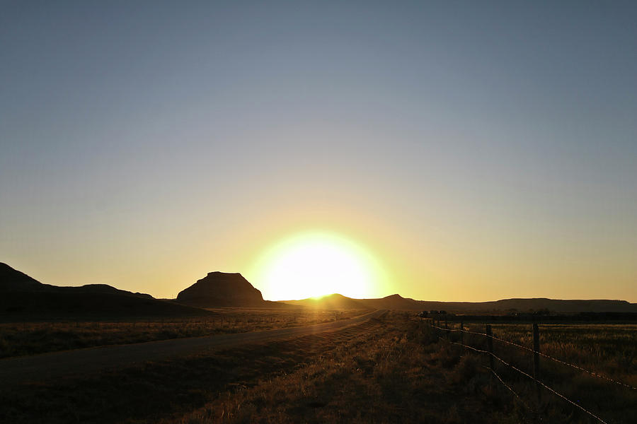 Sunset at Castle Butte Sk Photograph by Ryan Crouse