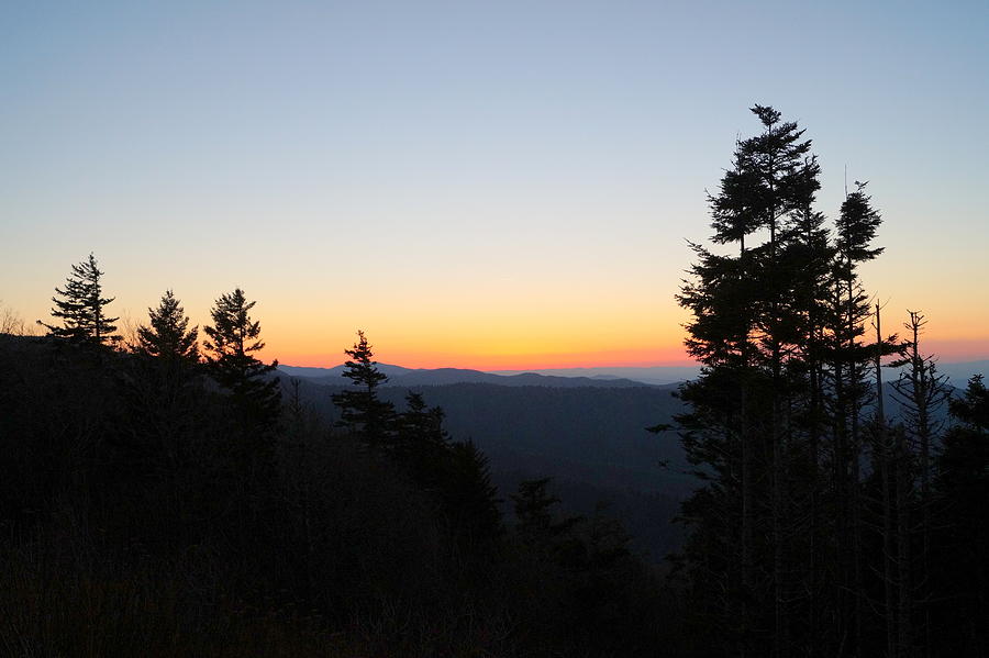 Sunset at Clingmans Dome Photograph by Beth Collins