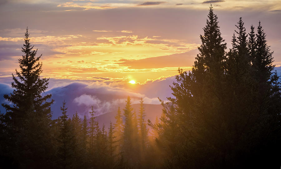 Sunset At Cordova Pass Photograph by Cary Leppert - Fine Art America