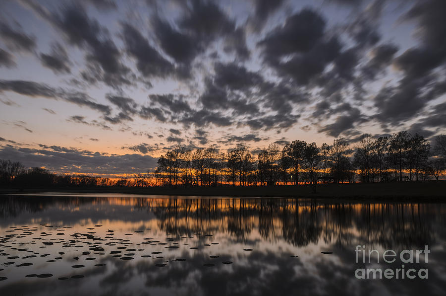 Sunset at East Lake Photograph by Tamara Becker