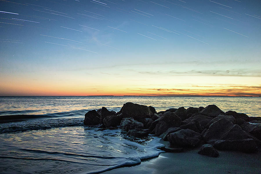 Sunset At Edisto Beach North Carolina Photograph by Alex Grichenko