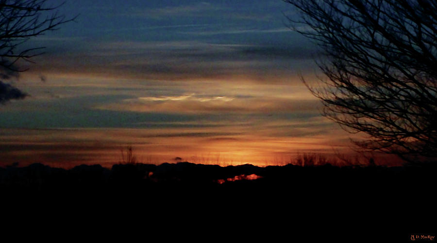 Sunset at Fort Needham Memorial Park Photograph by Celtic Artist Angela Dawn MacKay