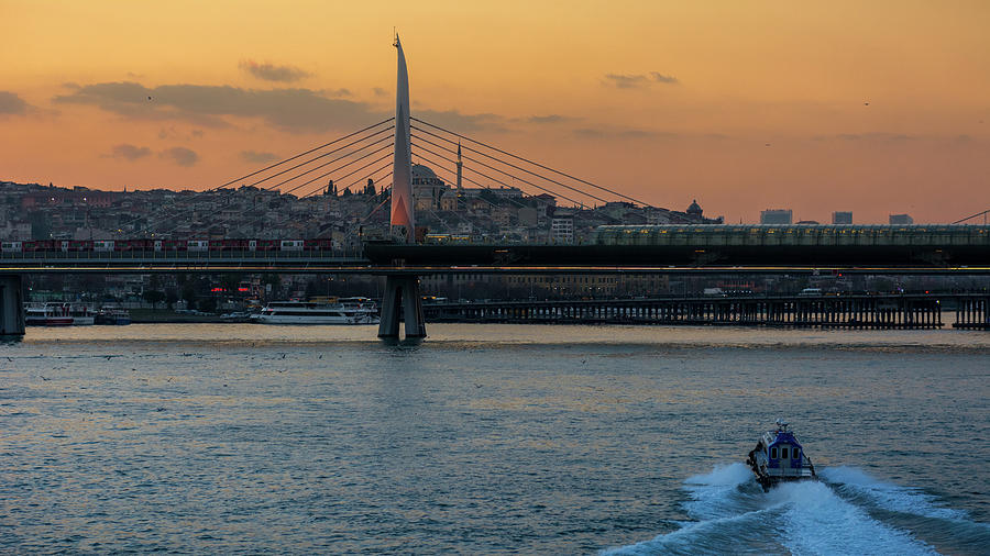 Sunset at Galata Bridge Photograph by Luis Emilio Villegas Amador ...