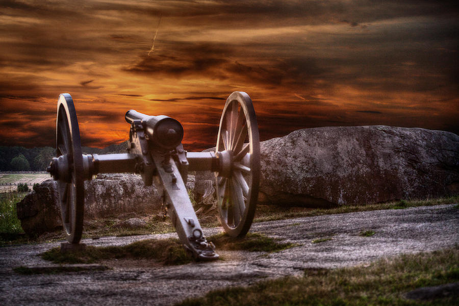 Sunset at Gettysburg Digital Art by Randy Steele