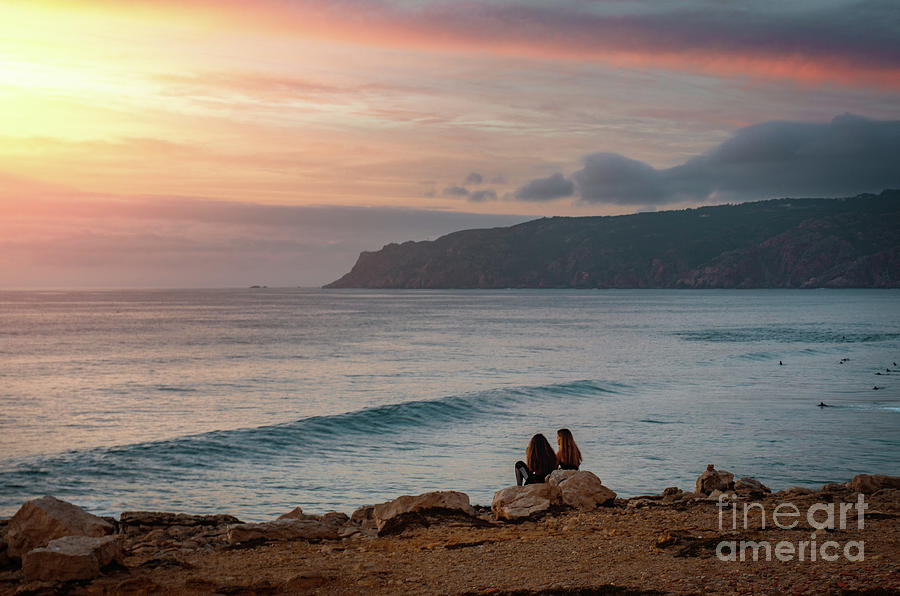 Sunset Photograph - Sunset At Guincho Beach by Carlos Caetano
