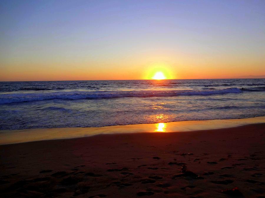 Sunset Photograph - Sunset at Hermosa by Donna Spadola