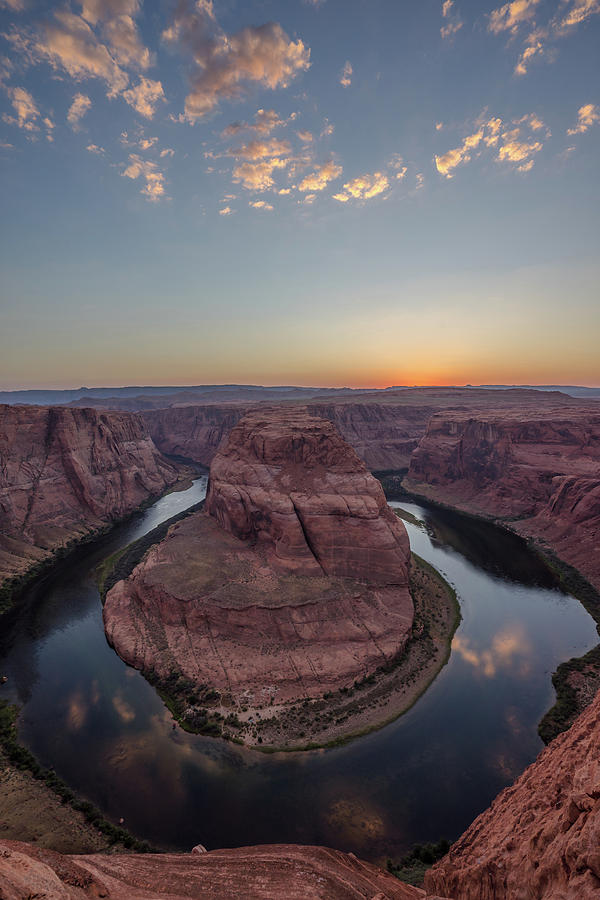 Sunset at Horse shoe bend Photograph by Philip Cho
