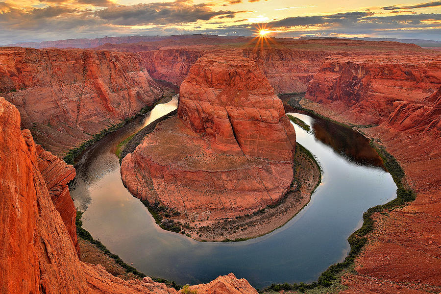 Sunset at Horseshoe Bend Photograph by Rachel Cash - Fine Art America