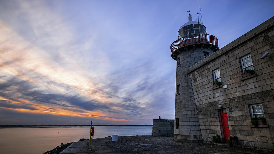 Sunset at Howth Lighthouse - Dublin, Ireland - Seascape photography Photograph by Giuseppe Milo