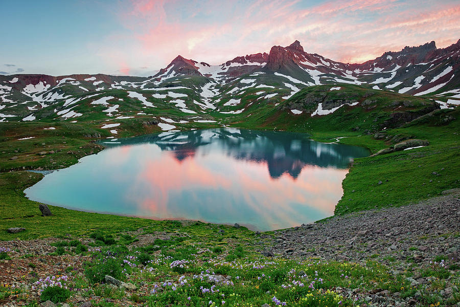 Colorado Rockies Photograph - Sunset at Ice Lake. by Wasatch Light
