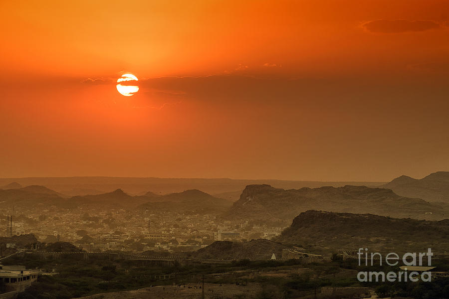 Sunset at Jodhpur by Yew Kwang Sunset at Jodhpur by Yew Kwang