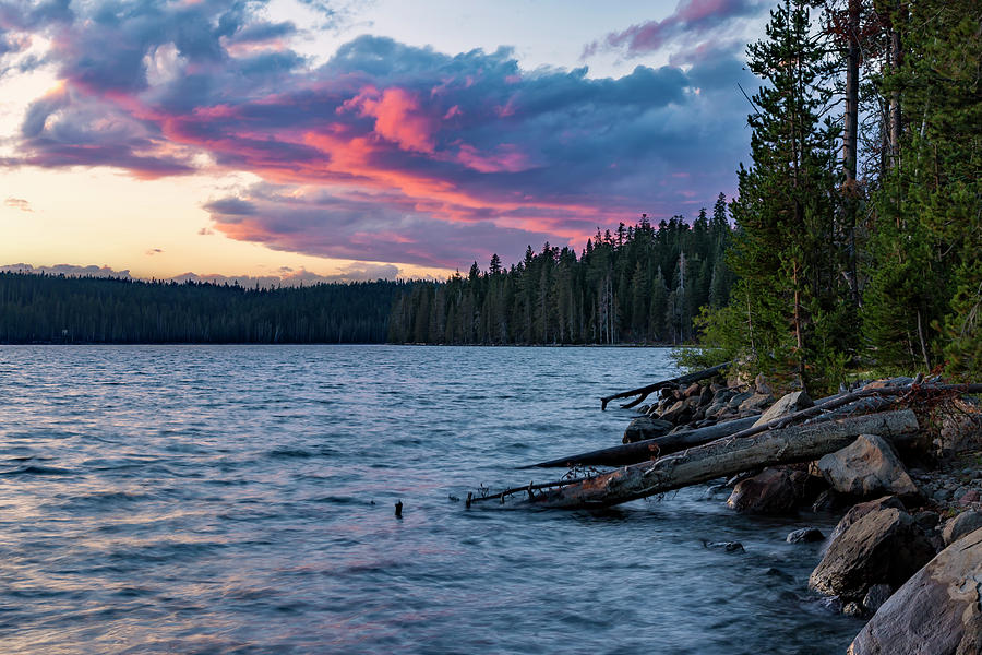 Sunset at Juniper Lake Photograph by Rick Pisio