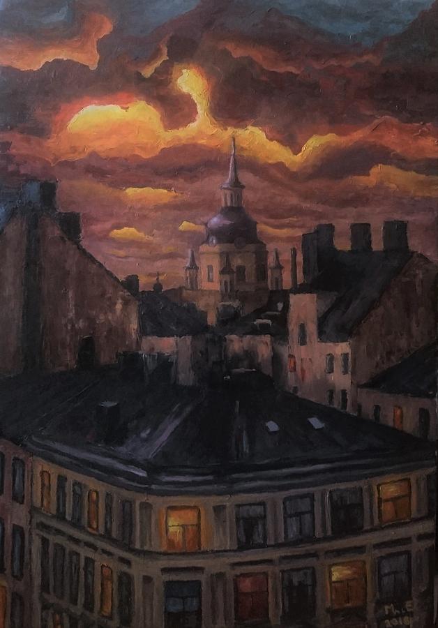 Sunset at Katarina Church, Stockholm by Mats Eriksson Sunset at Katarina Church, Stockholm by Mats Eriksson