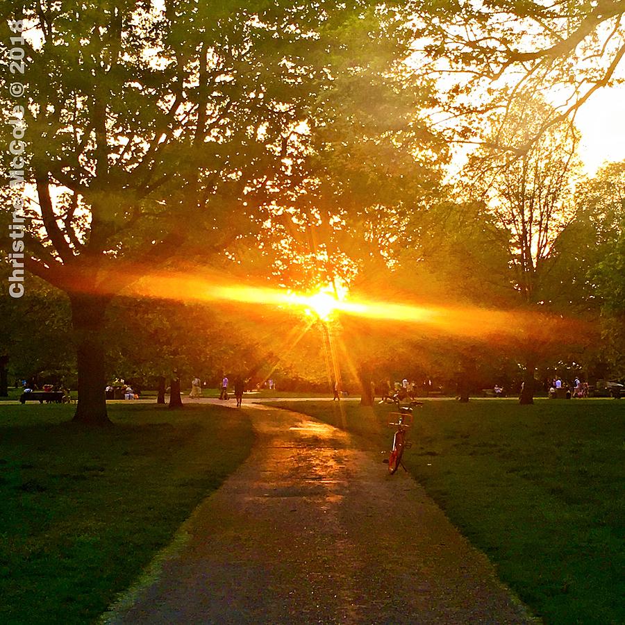 Sunset at Kensington Gardens Photograph by Christine McCole