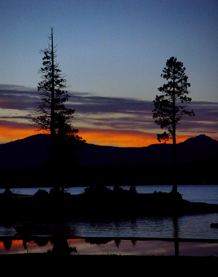 Sunset Photograph - Sunset at Lake Almanor by Peter Piatt