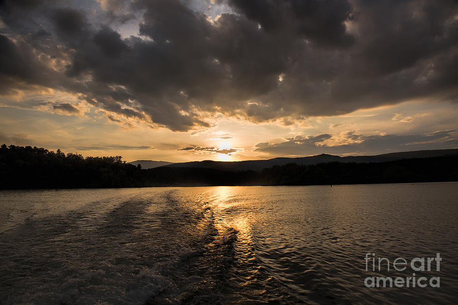 Sunset at Lake James Photograph by Robert Loe