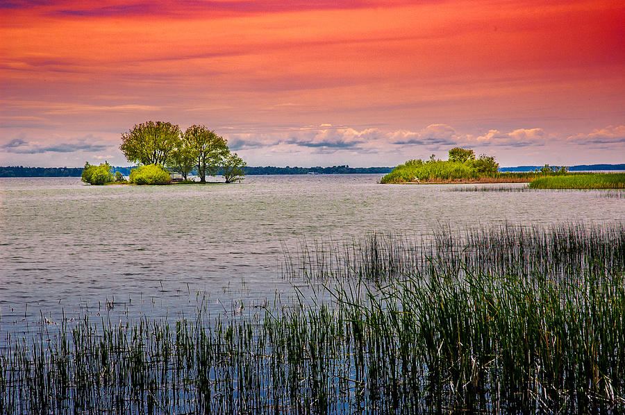 Sunset at Lake Simcoe Photograph by Patrick Boening