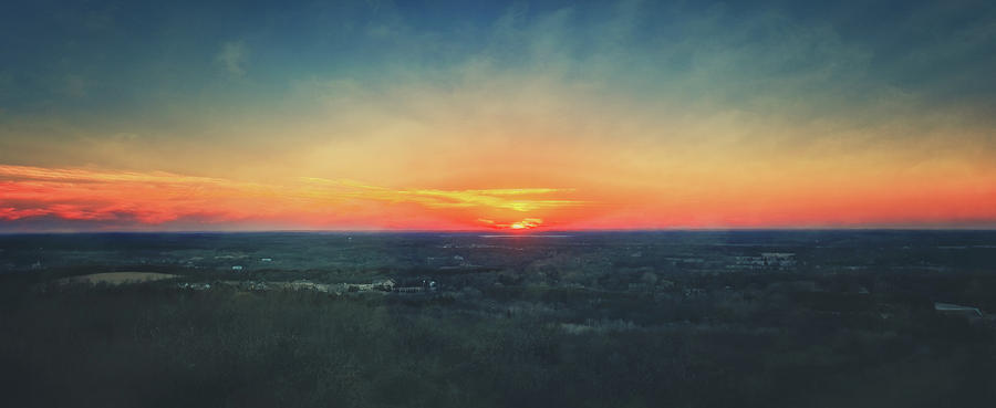 Sunset at Lapham Peak #3 - Wisconsin Photograph by Jennifer Rondinelli Reilly - Fine Art Photography