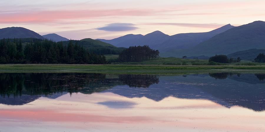 Sunset at Loch Tulla Photograph by Stephen Taylor