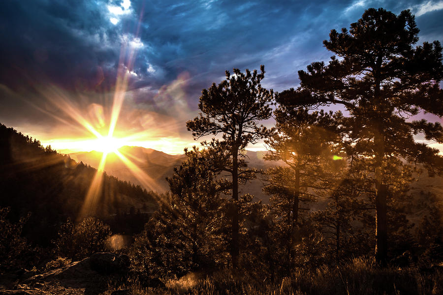 Sunset At Lookout Mountain in Golden, Colorado Photograph by Jeanette Fellows