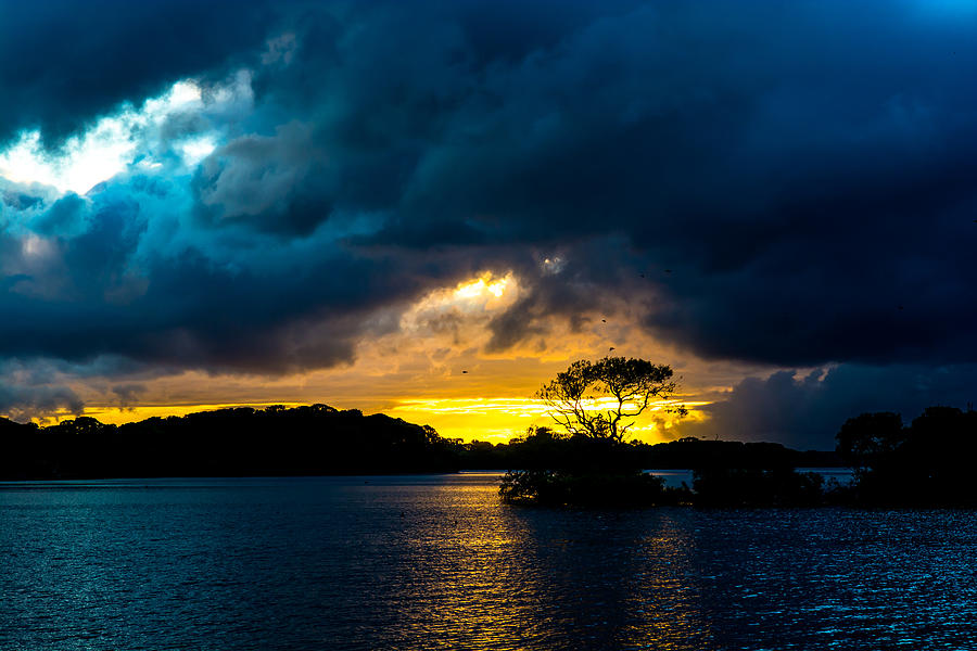 Sunset at Lough Leane in Killarney National Park in Ireland Photograph by Andreas Berthold
