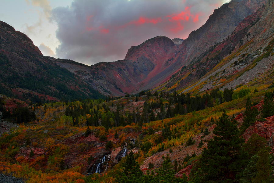 Sunset at Lundy Canyon during Autumn in the Eastern Sierras Photograph by Jetson Nguyen