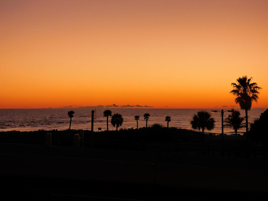 Sunset at Madeira Beach Florida Photograph by Lynn Bolt