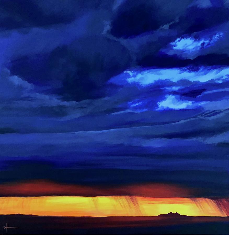 Sunset at Maricopa Painting by Hunter Jay