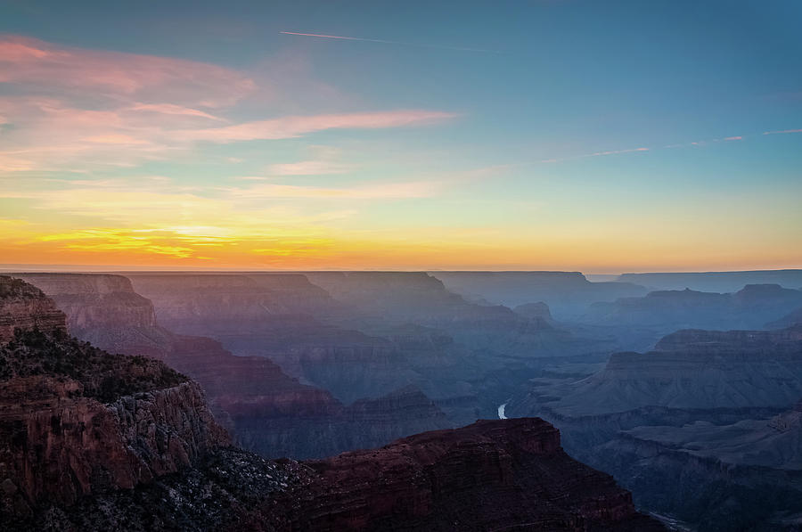 Sunset at Mojave Point - Grand Canyon Photograph by Daniela Constantinescu