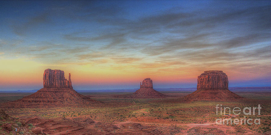 Sunset at Monument Valley Photograph by ELDavis Photography